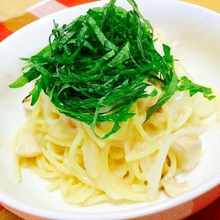 梅肉がよく合う♪チキンクリームパスタがおすすめ